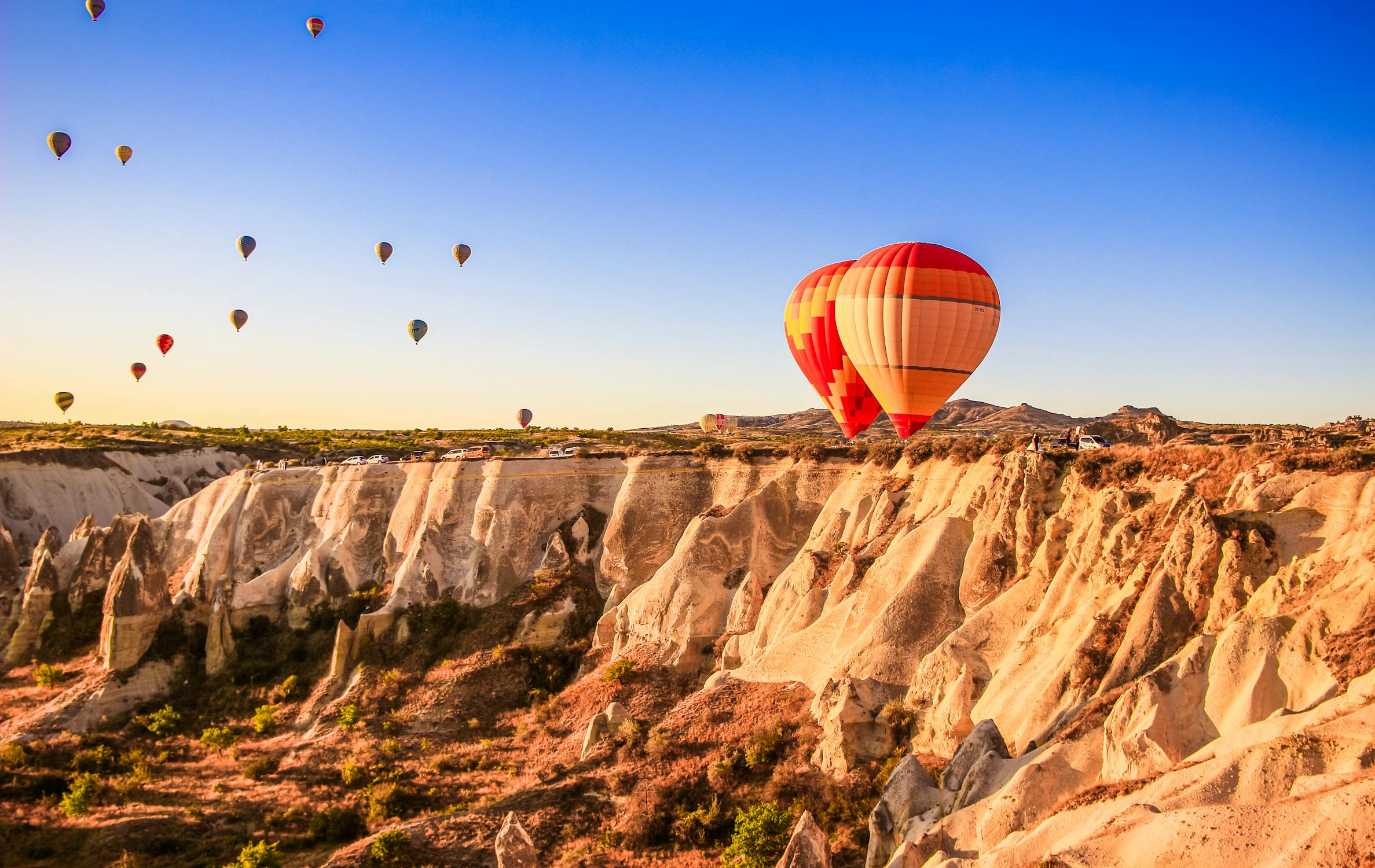 Sunrise hot‑air balloon ride